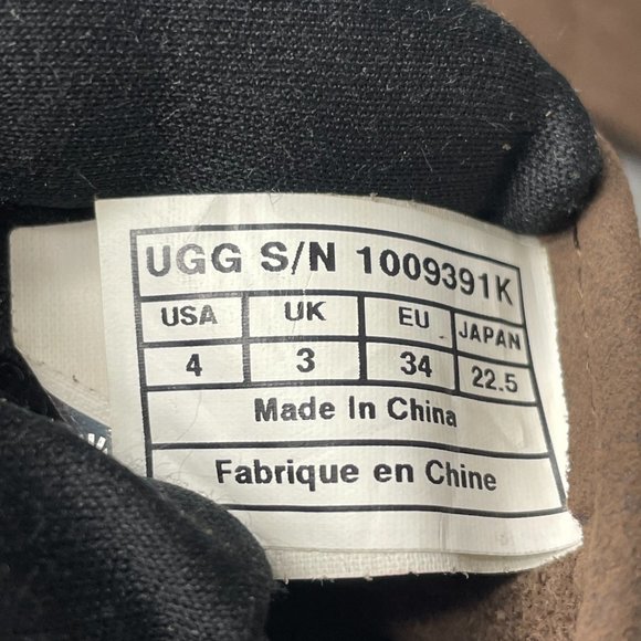 Ugg Women's Brown Suede Boots Zip Size 4 - Picture 11 of 12